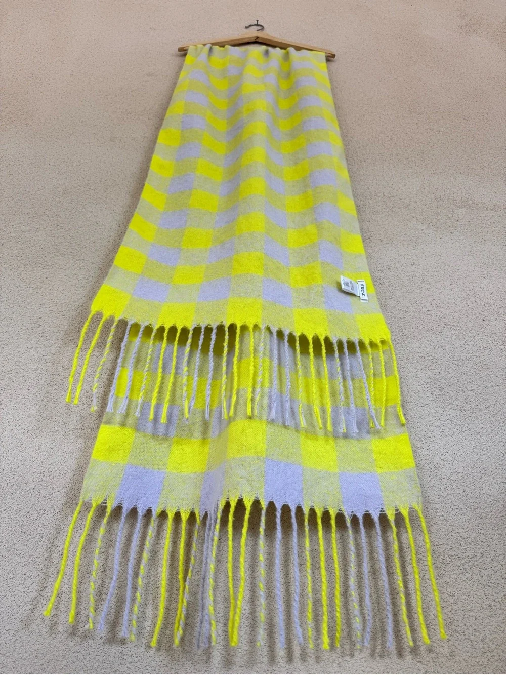 Maeve Brushed Gingham Checked Scarf/Wrap from Anthropologie